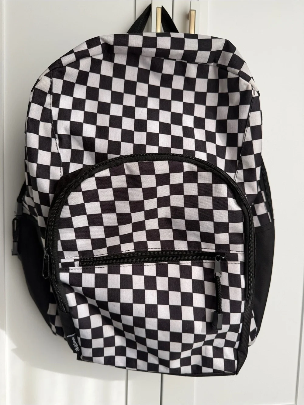 Black & White Checkerboard Backpack